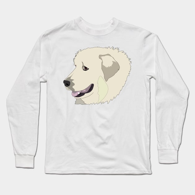 Pyrenean Mountain dog Long Sleeve T-Shirt by doggyshop